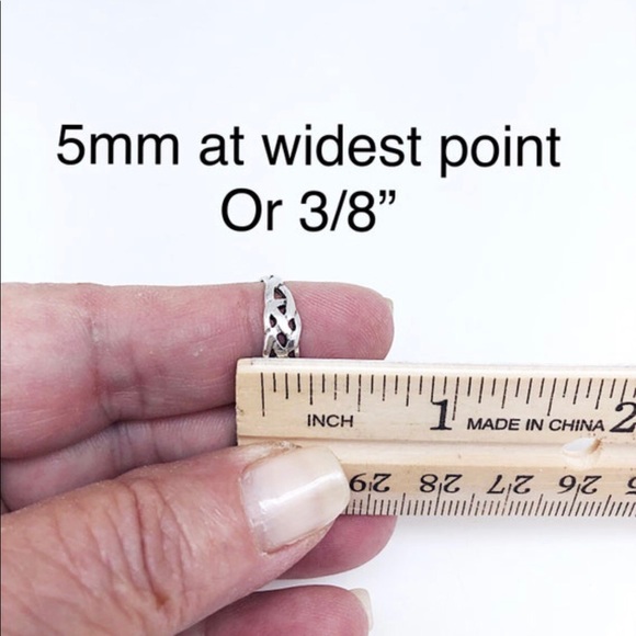 Celtic Knot Sterling Silver Toe Ring, 3/8”, Adjustable, NEW, Ships in Gift Box - Picture 7 of 8